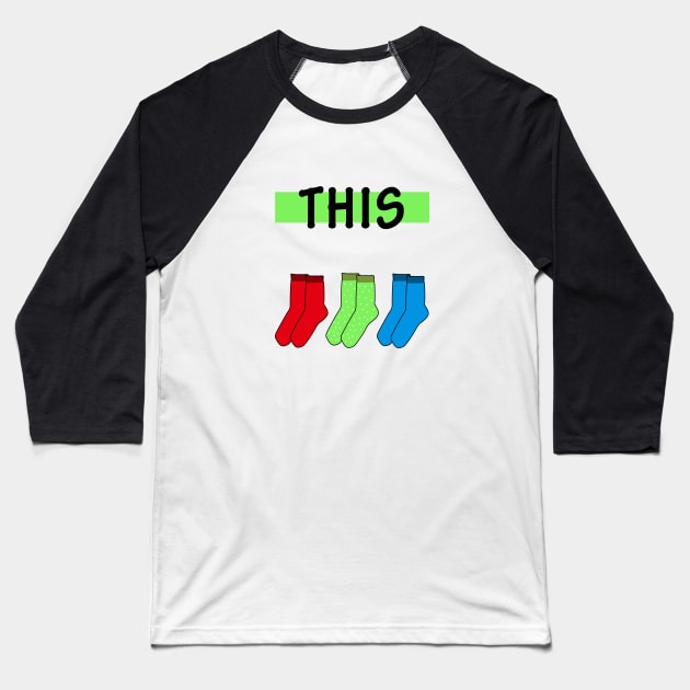 This Socks Baseball T-Shirt by SandraKC